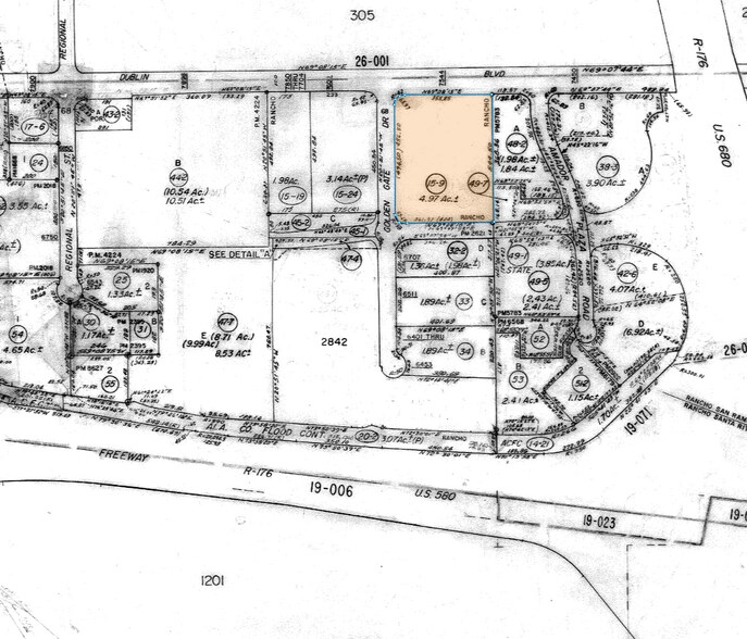 6775 Golden Gate Dr, Dublin, CA à louer - Plan cadastral - Image 2 de 2
