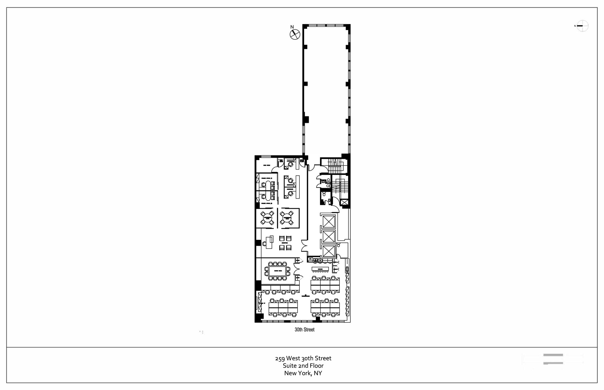 259 W 30th St, New York, NY à louer Plan d’étage- Image 1 de 1