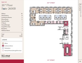 75 Rockefeller Plaza, New York, NY for lease Floor Plan- Image 1 of 1