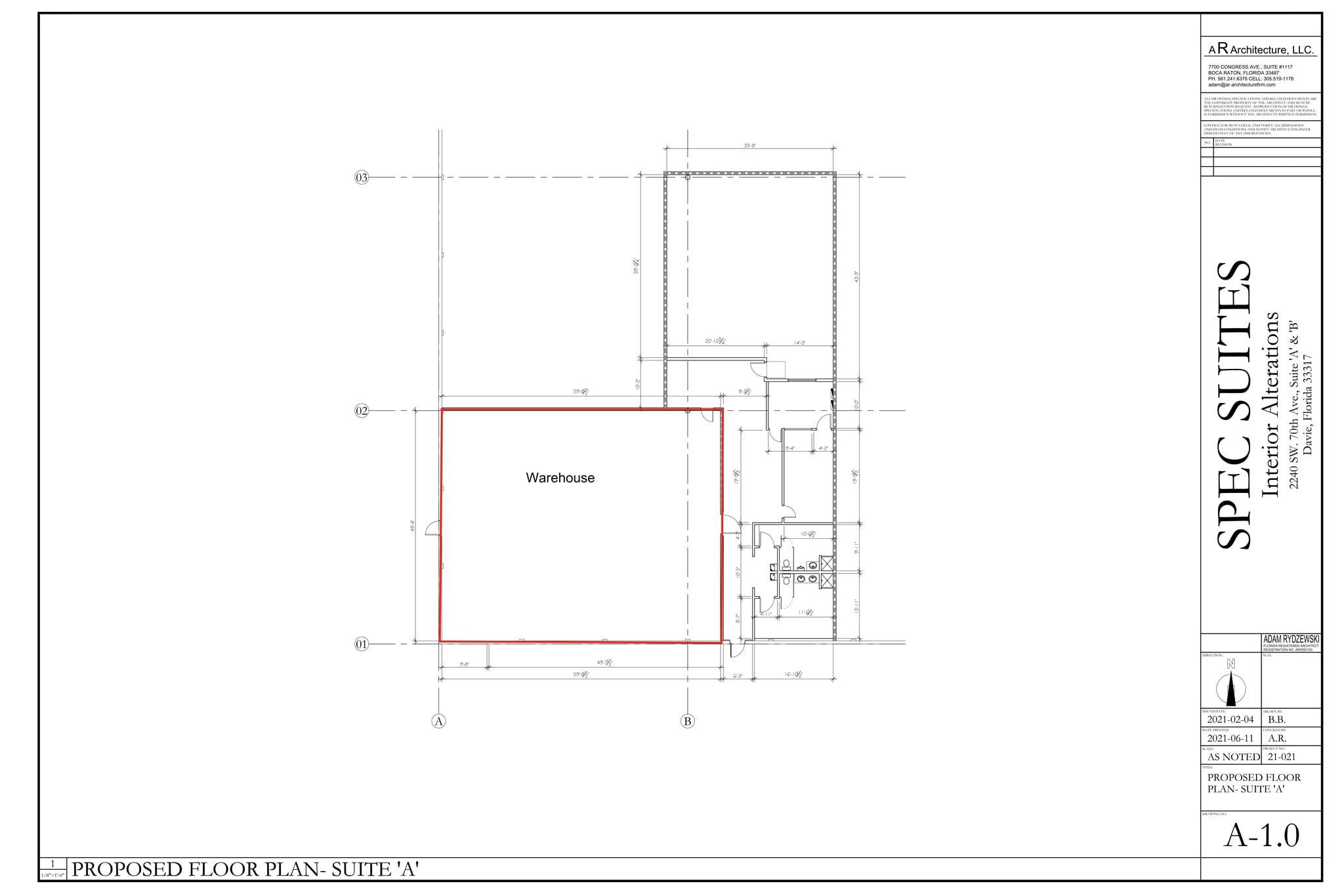 2240 SW 70th Ave, Davie, FL for lease Site Plan- Image 1 of 1