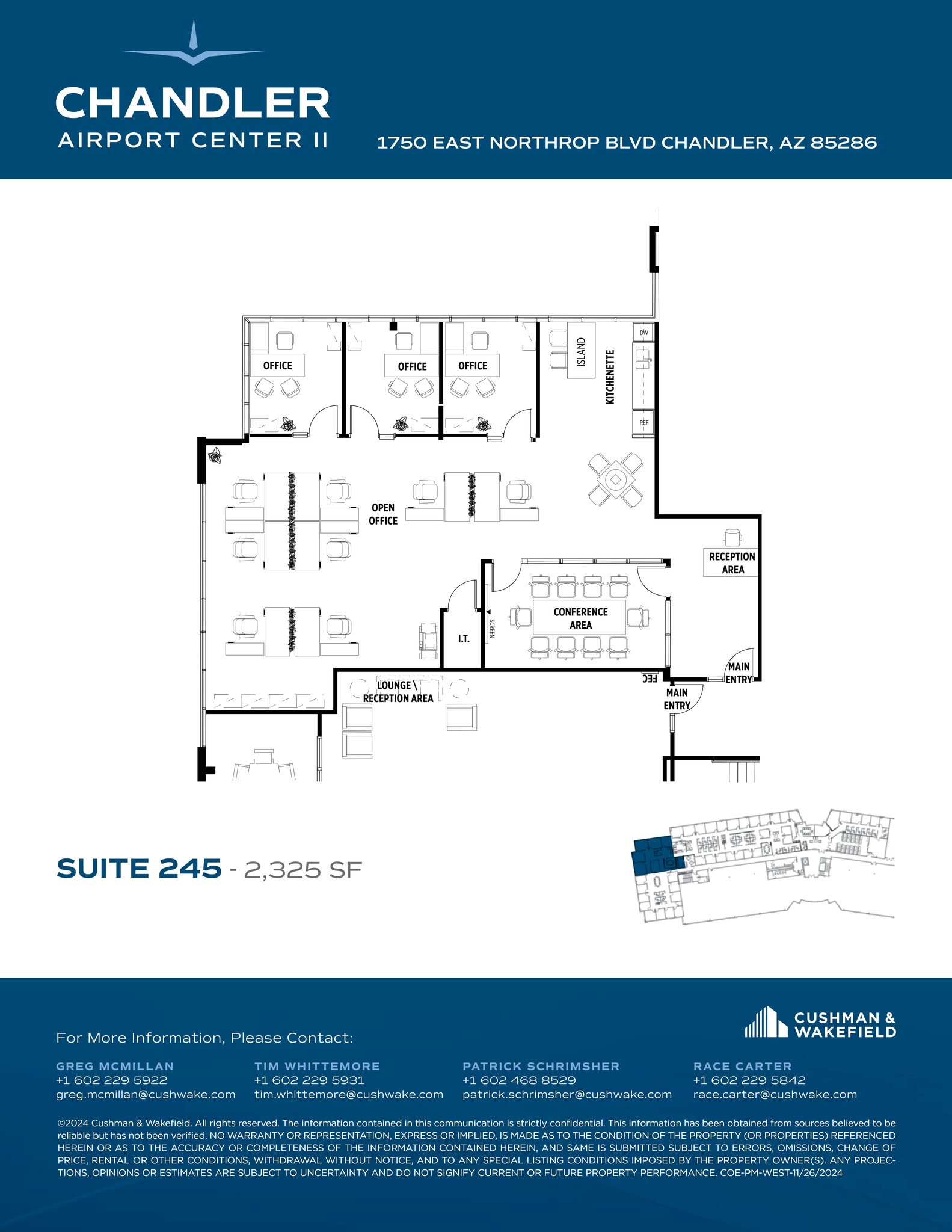 1750 E Northrop Blvd, Chandler, AZ à louer Plan de site- Image 1 de 1