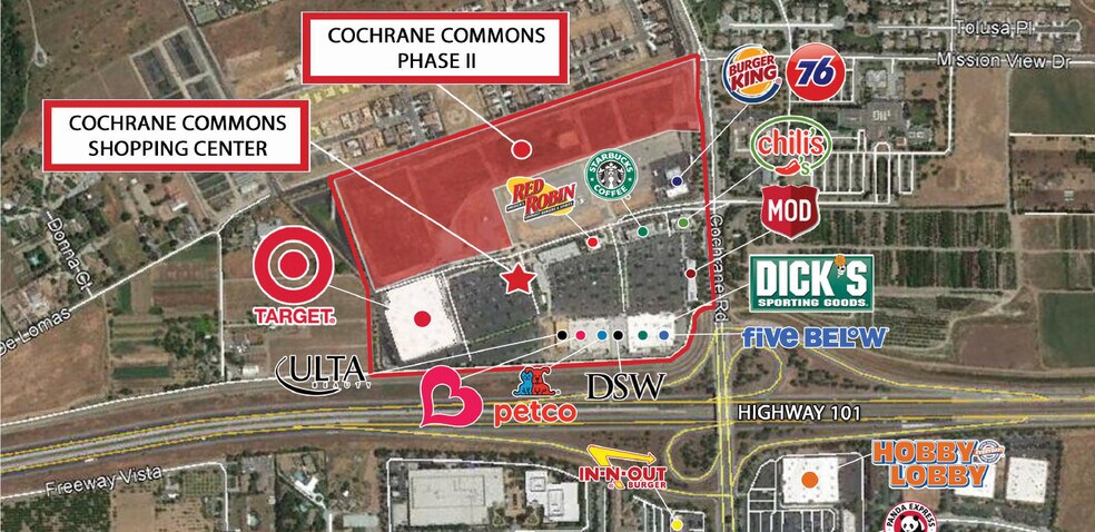 1100 Cochrane Rd, Morgan Hill, CA à louer - Aérien - Image 2 de 9