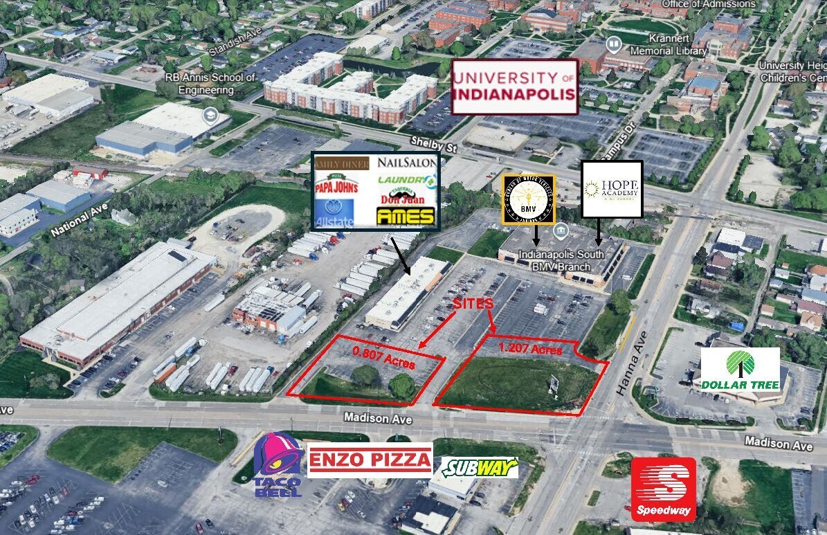 3919 Madison Ave, Indianapolis, IN à vendre Aérien- Image 1 de 2