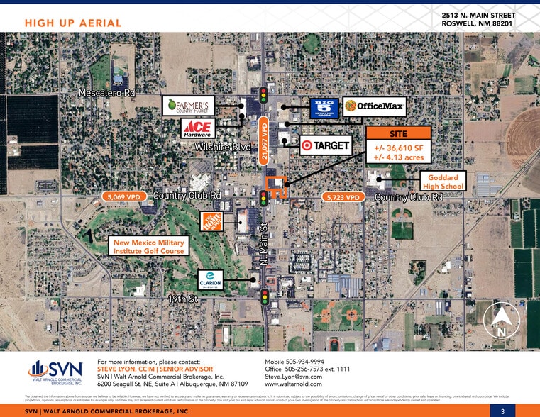 2513 N Main St, Roswell, NM for lease - Aerial - Image 3 of 9