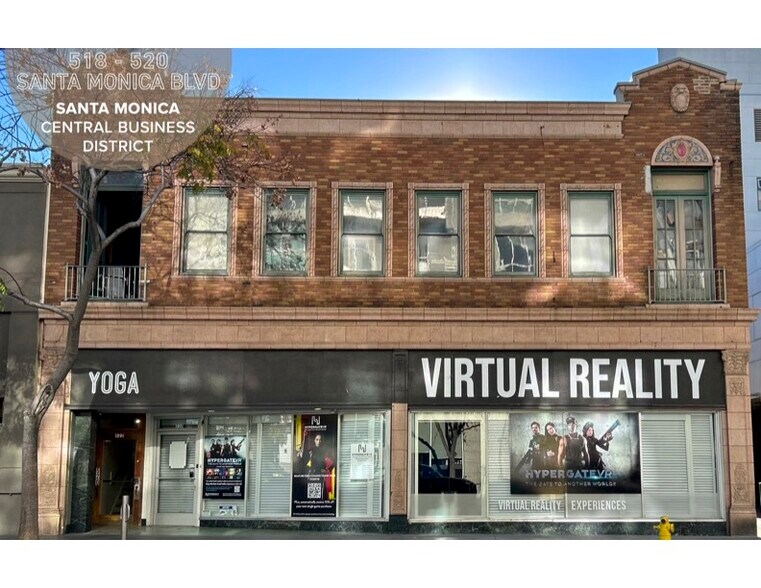 518-520 Santa Monica Blvd, Santa Monica, CA à louer - Photo du bâtiment - Image 1 de 7