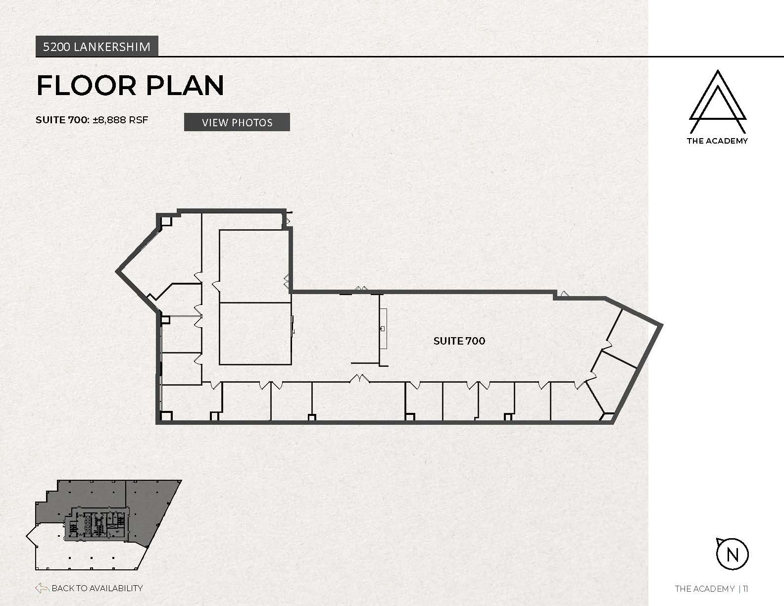5200 Lankershim Blvd, North Hollywood, CA à louer Plan d’étage- Image 1 de 1