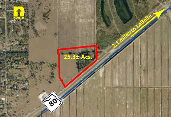 W SR 80, LaBelle, FL for sale - Aerial - Image 2 of 7