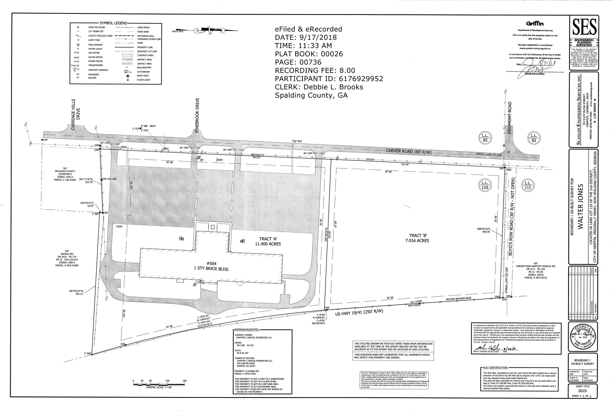 450 Carver Rd, Griffin, GA à vendre Plan de site- Image 1 de 5
