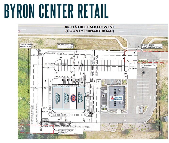 582 84th St SW, Byron Center, MI à louer - Plan d’étage - Image 2 de 2