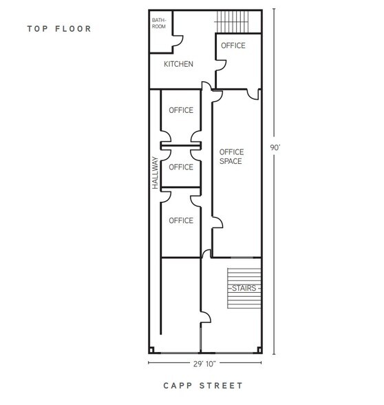 270-276 Capp St, San Francisco, CA à louer - Plan d’étage - Image 1 de 1