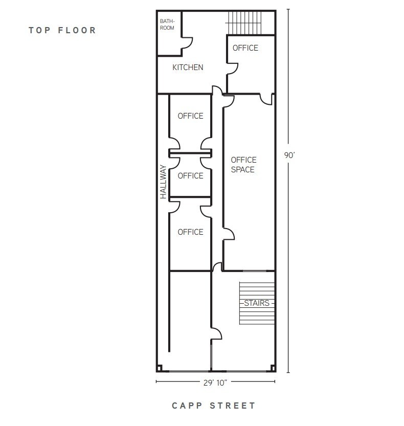 270-276 Capp St, San Francisco, CA à louer Plan d’étage- Image 1 de 2