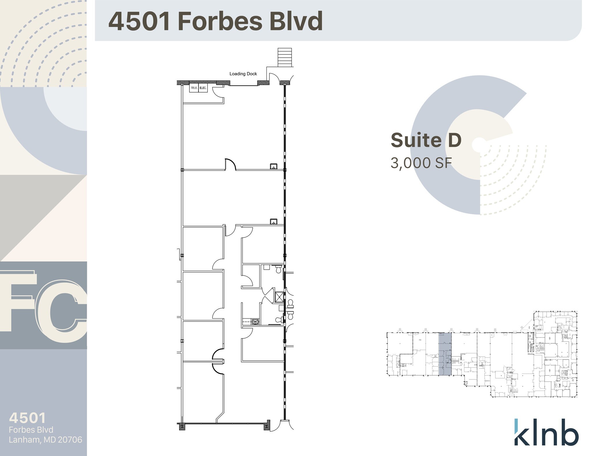 4501 Forbes Blvd, Lanham, MD à louer Plan de site- Image 1 de 2