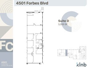 4501 Forbes Blvd, Lanham, MD à louer Plan de site- Image 1 de 2