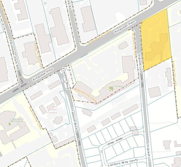 9724 Kingston Pike, Knoxville, TN à louer - Plan cadastral - Image 3 de 3