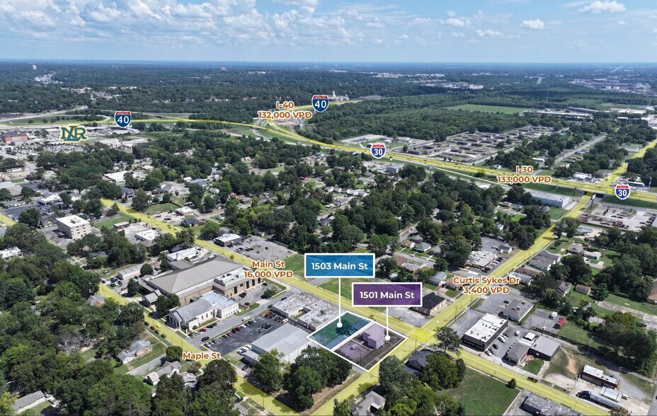 1501-1503 Main St, North Little Rock, AR à vendre - Photo du bâtiment - Image 2 de 7