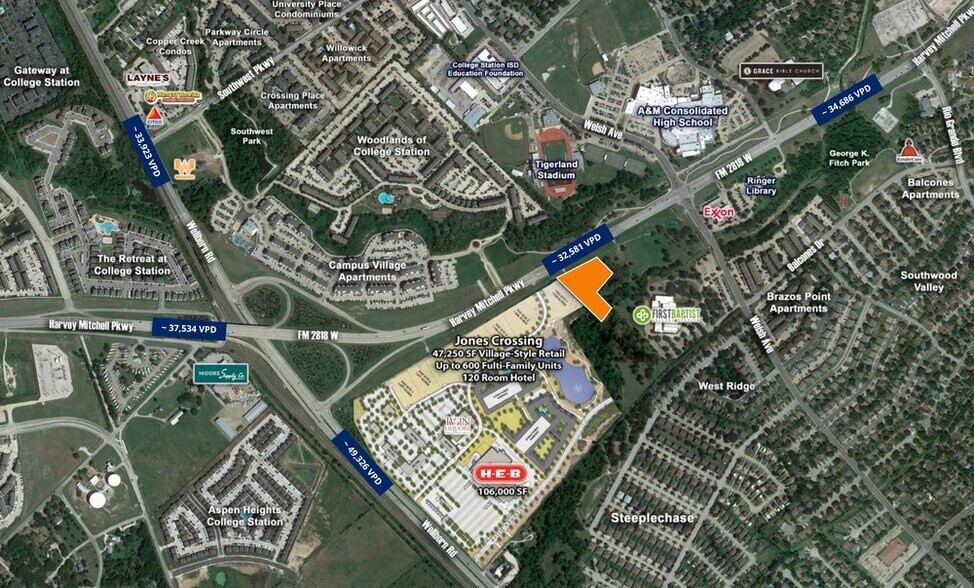 1726 Harvey Mitchell Pky, College Station, TX à vendre - Photo du bâtiment - Image 1 de 1