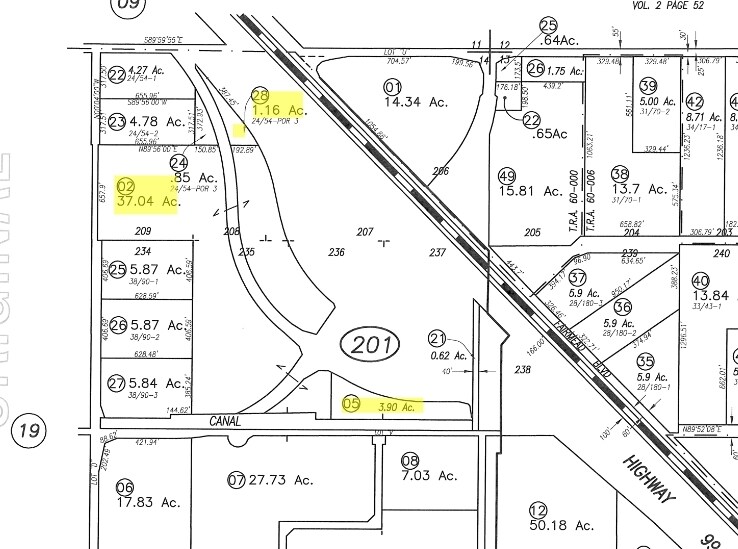 Road 19-and Avenue 21 1/2, Chowchilla, CA à vendre - Plan cadastral - Image 1 de 1