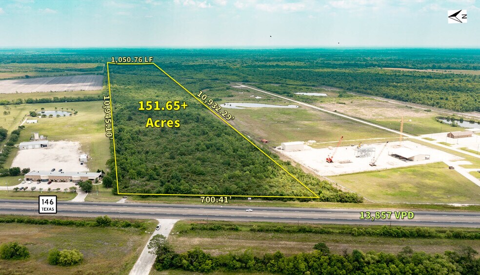 151+/-Ac 00 Hwy 146, Dayton, TX à vendre - Aérien - Image 1 de 7