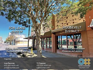 Plus de détails pour 815-821 N Central Ave, Phoenix, AZ - Bureau, Local commercial à louer