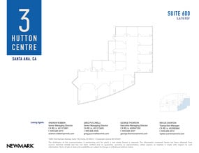 3 Hutton Centre Dr, Santa Ana, CA à louer Plan d’étage- Image 1 de 2