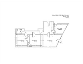 47-61 Langley Rd, Newton, MA à louer Plan de site- Image 1 de 1