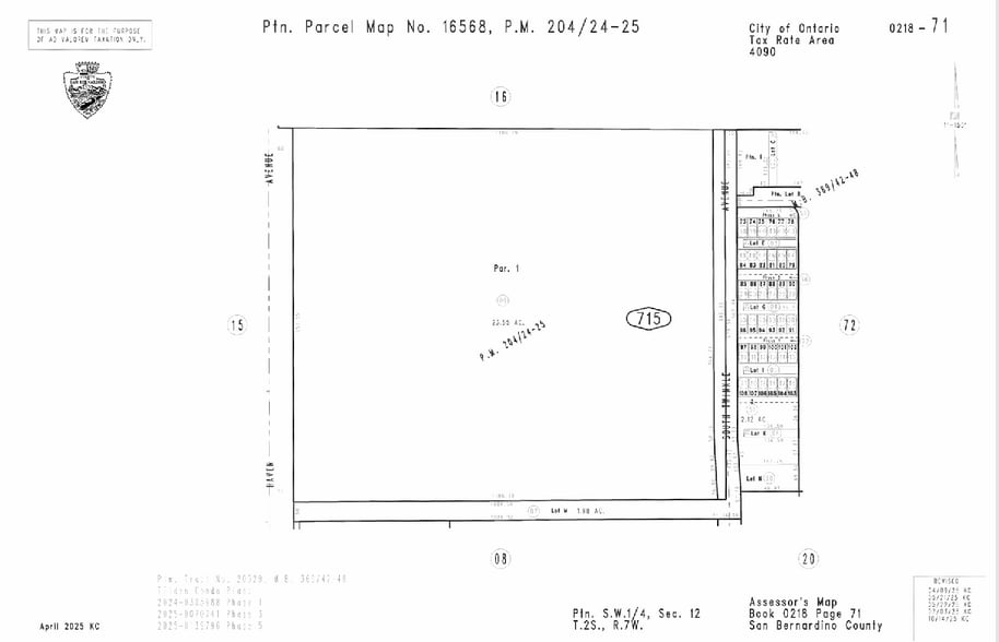 1 Haven Ave, Ontario, CA for sale - Plat Map - Image 2 of 9