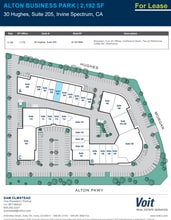 30 Hughes, Irvine, CA à louer Plan de site- Image 2 de 2