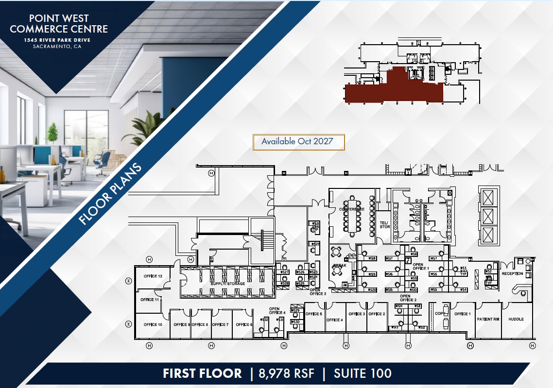 1545 River Park Dr, Sacramento, CA à louer Plan d’étage- Image 1 de 1