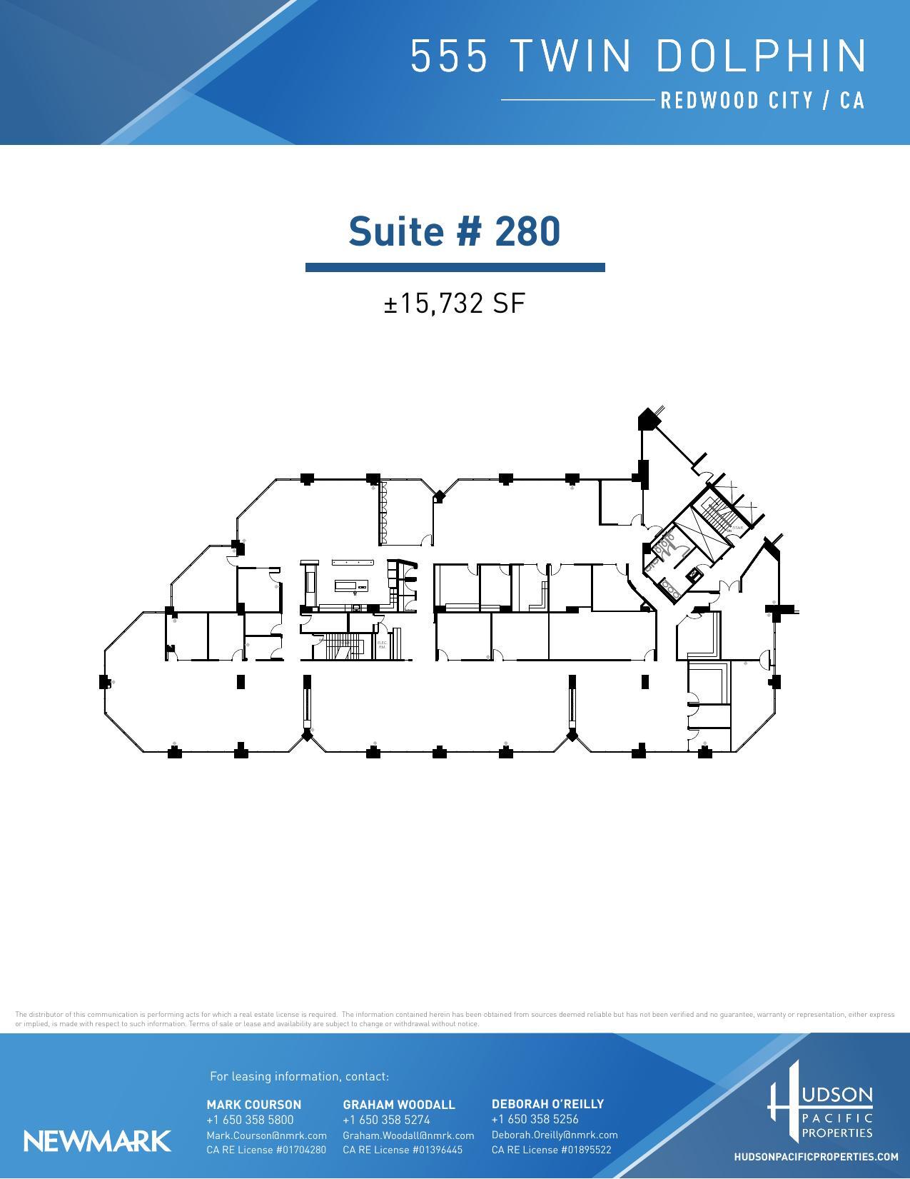 555 Twin Dolphin Dr, Redwood City, CA for lease Floor Plan- Image 1 of 1