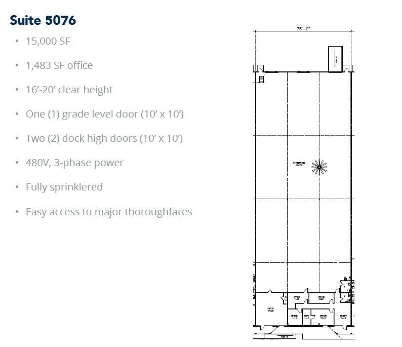 5029-5047 Martin Luther King Fwy, Fort Worth, TX for lease Interior Photo- Image 1 of 1