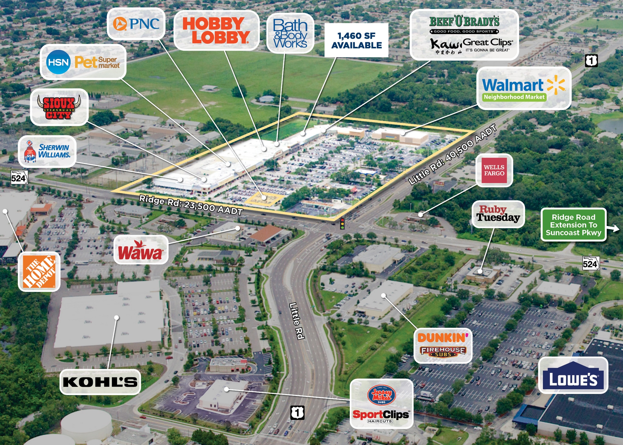 8501-8755 Little Rd, New Port Richey, FL for lease Building Photo- Image 1 of 1