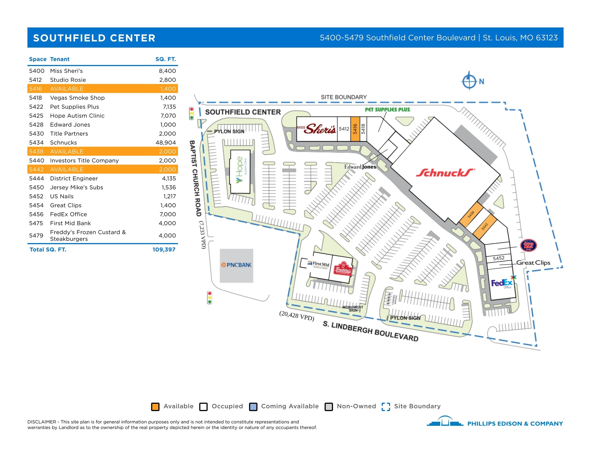 5406-5458 S Lindbergh Blvd, Saint Louis, MO for lease Site Plan- Image 1 of 1