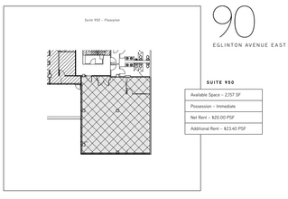 90 Eglinton Ave E, Toronto, ON for lease Floor Plan- Image 1 of 1