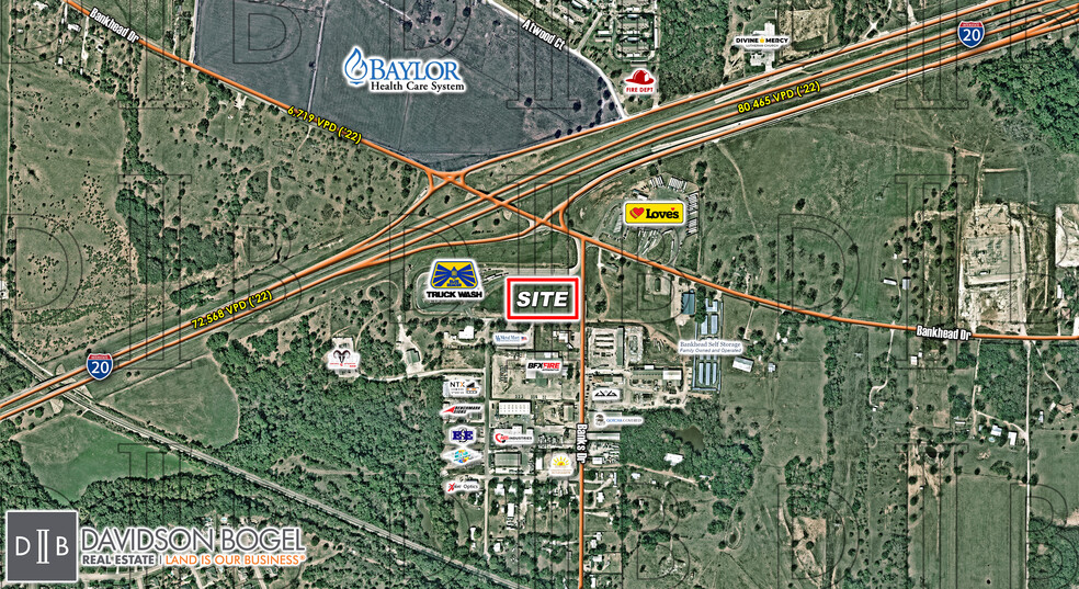 SWQ - I-20 & Bankhead Dr., Weatherford, TX à vendre - Photo principale - Image 1 de 2