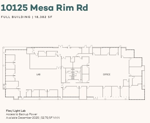6815 Flanders Dr, San Diego, CA for lease Floor Plan- Image 1 of 1