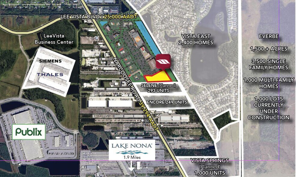 7135 Narcoossee Rd, Orlando, FL à louer - Aérien - Image 2 de 6