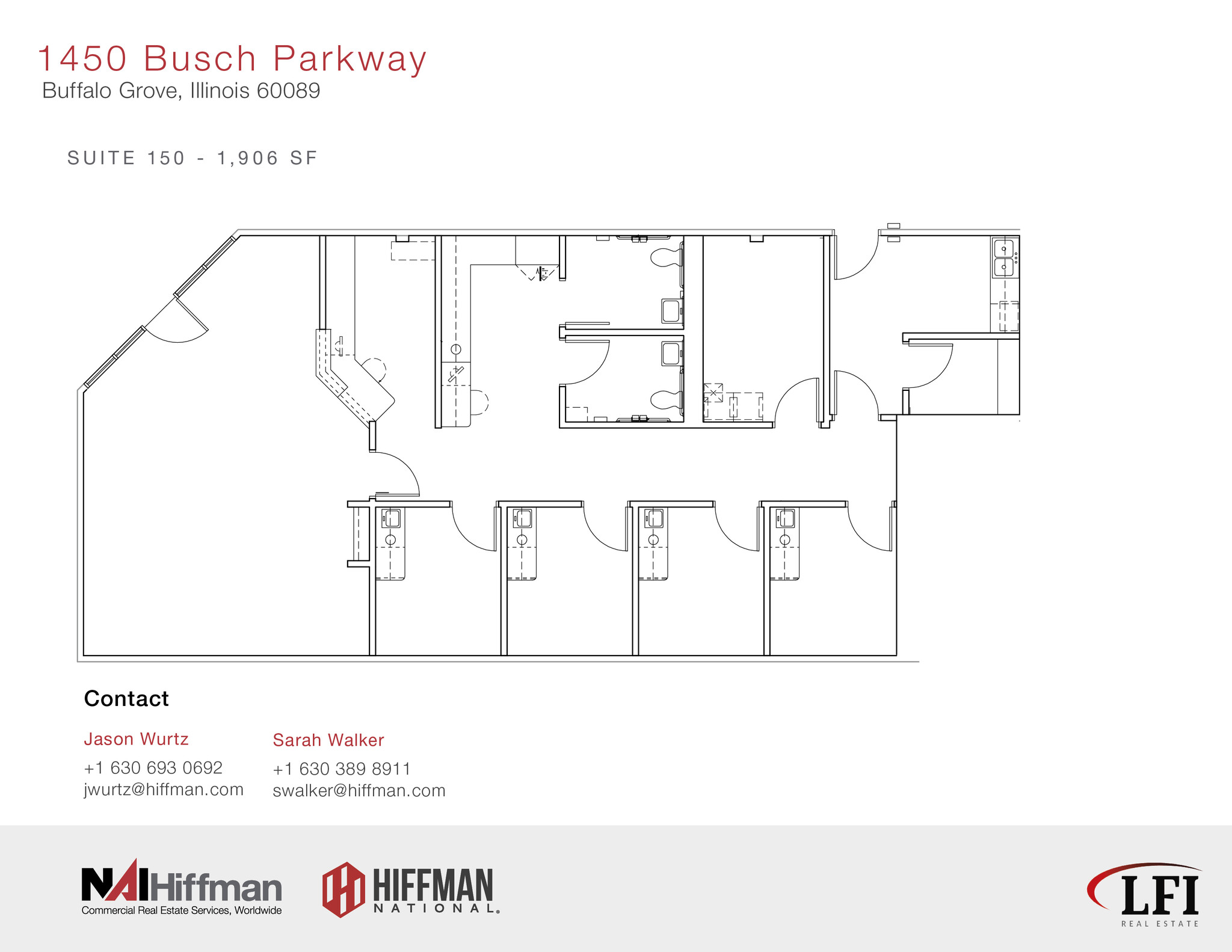 1450 Busch Pky, Buffalo Grove, IL à louer Plan d  tage- Image 1 de 2