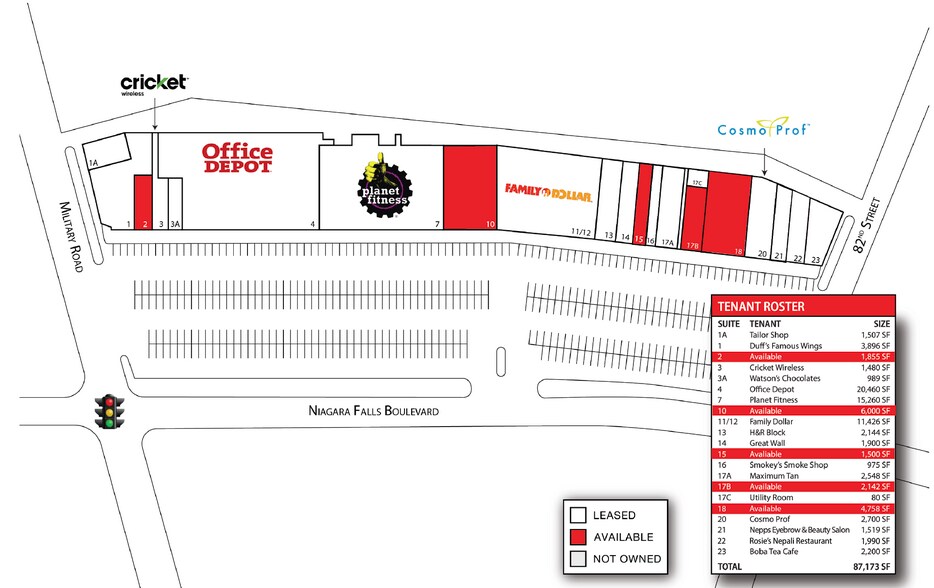 8207-8351 Niagara Falls Blvd, Niagara Falls, NY à louer - Photo du bâtiment - Image 3 de 5