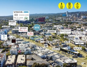 8451 Melrose Ave, West Hollywood, CA - AERIAL map view