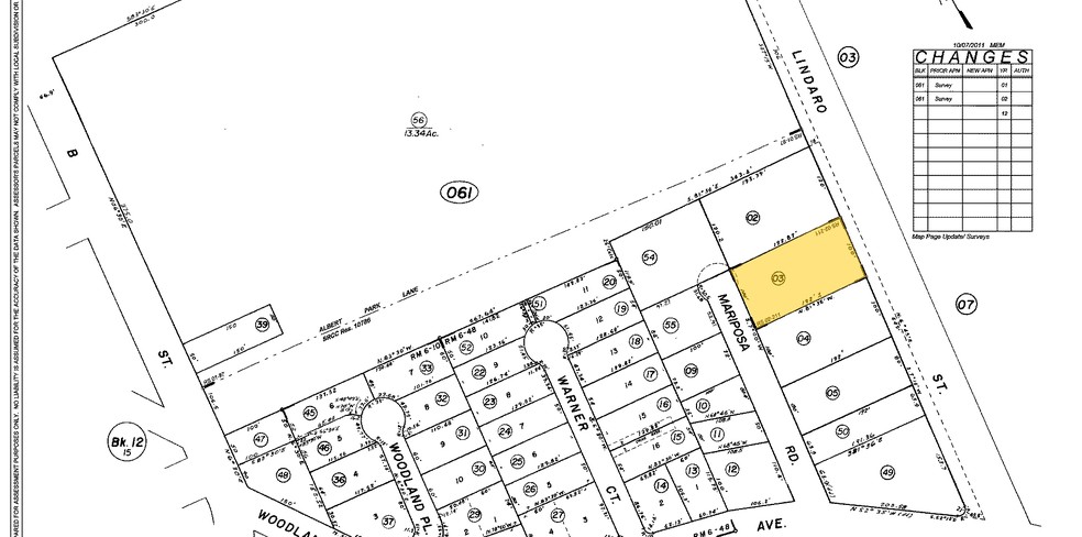 637 Lindaro St, San Rafael, CA à louer - Plan cadastral - Image 2 de 2