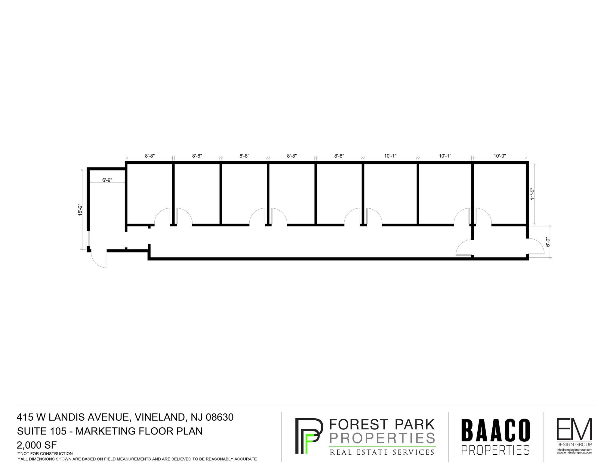 415 W Landis Ave, Vineland, NJ à louer Plan de site- Image 1 de 1