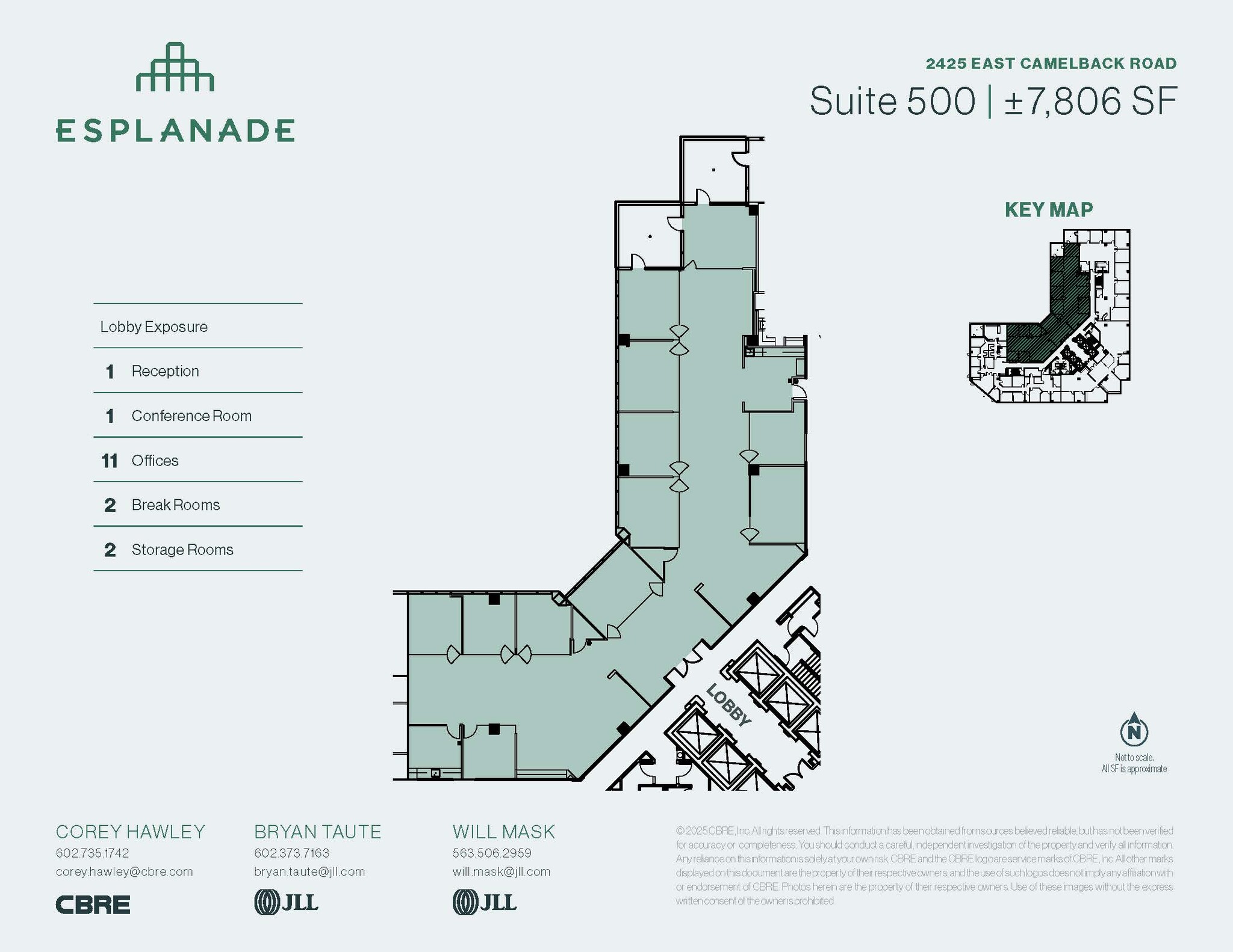 2425 E Camelback Rd, Phoenix, AZ for lease Floor Plan- Image 1 of 1