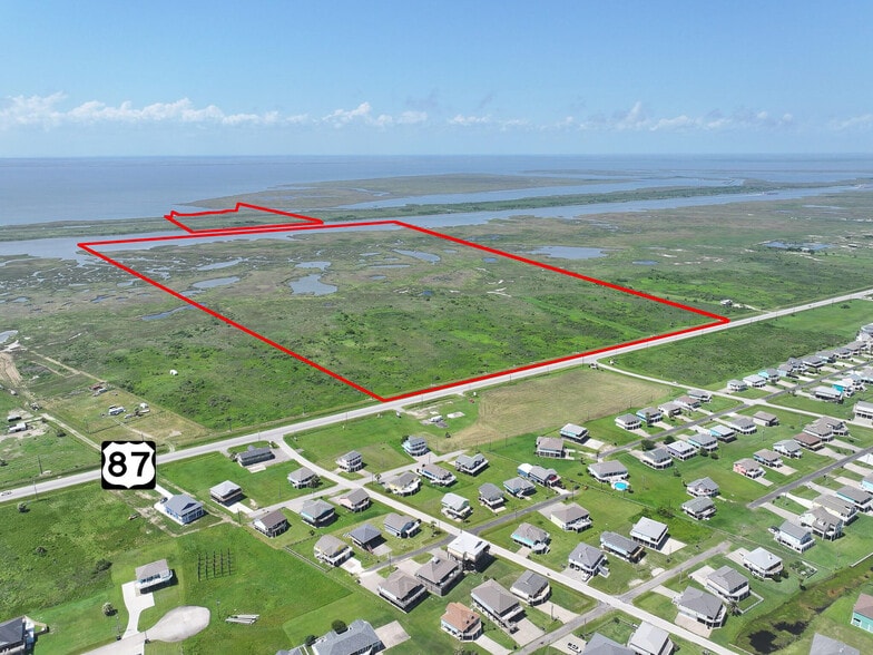 3127 Hwy 87, Crystal Beach, TX for sale - Aerial - Image 3 of 6