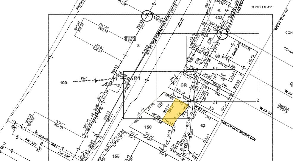 400 W 63rd St, New York, NY à louer - Plan cadastral - Image 2 de 48