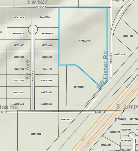 8975 E 530 Rd, Claremore, OK à vendre - Plan cadastral - Image 2 de 2