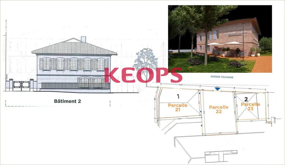 Commerce de détail dans Ramonville-Saint-Agne à louer - Plan d’étage - Image 2 de 3
