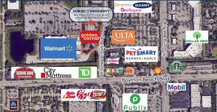 389 Winchester Park Blvd, Boynton Beach, FL - AERIAL map view