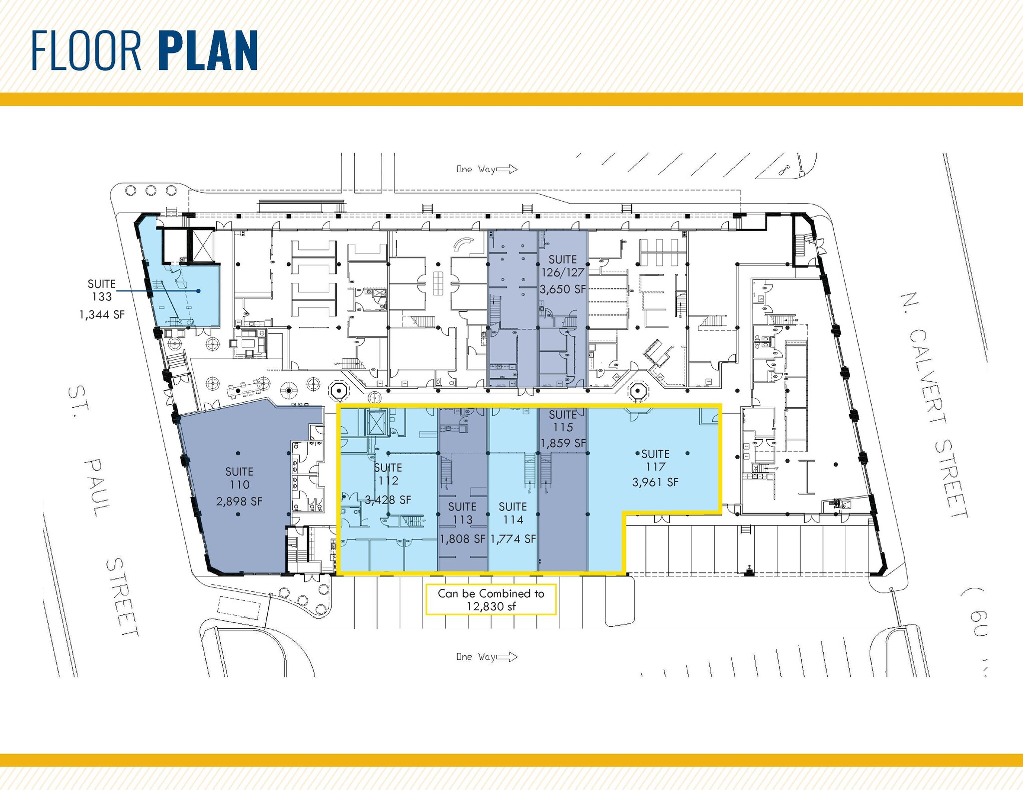 1501 St Paul St, Baltimore, MD à louer Plan d’étage- Image 1 de 1