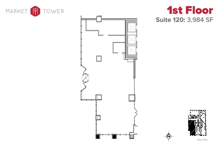 10 W Market St, Indianapolis, IN for lease Floor Plan- Image 1 of 1