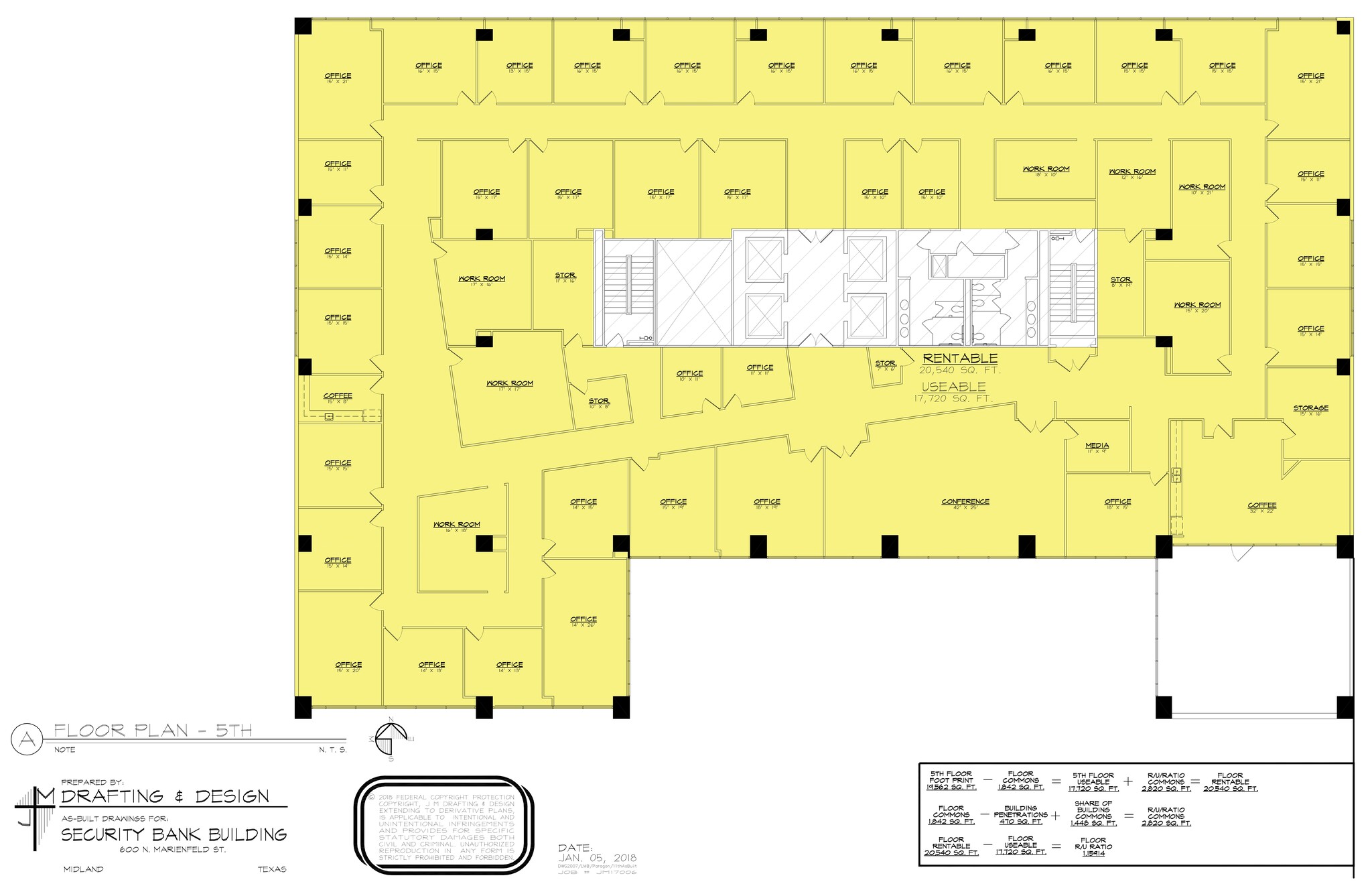 600 Marienfeld St, Midland, TX for lease Site Plan- Image 1 of 1